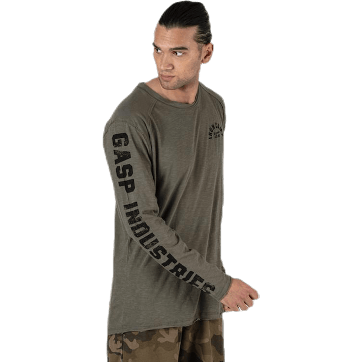 Tee verde Throwback LS