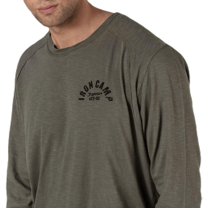 Tee verde Throwback LS