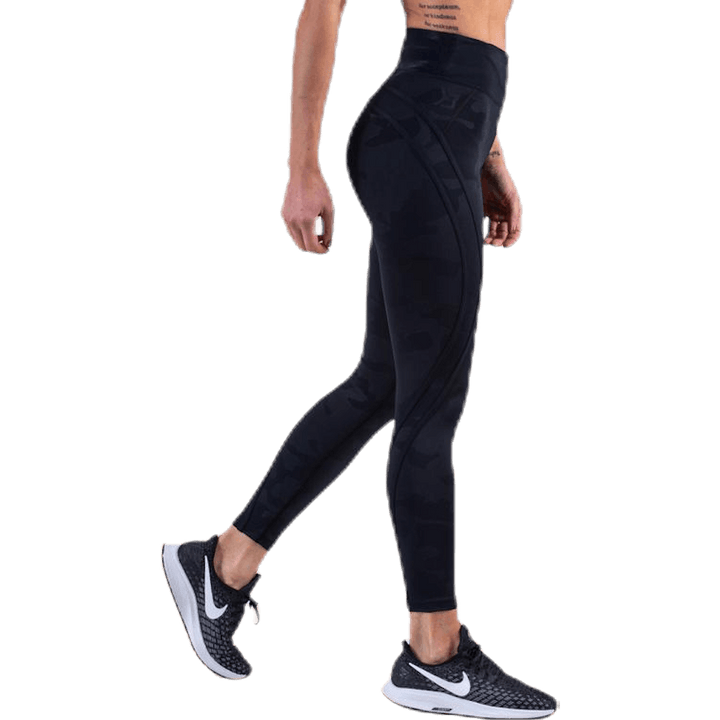 Camo High Strumpfhose Gemustert/Schwarz