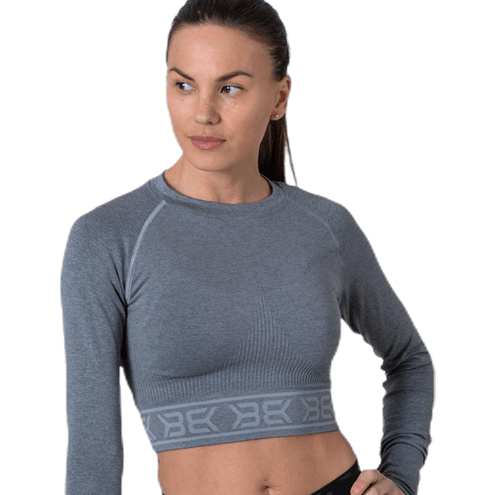 Rib Seamless LS Grey