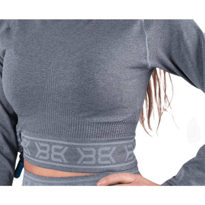 Rib Seamless LS Grey