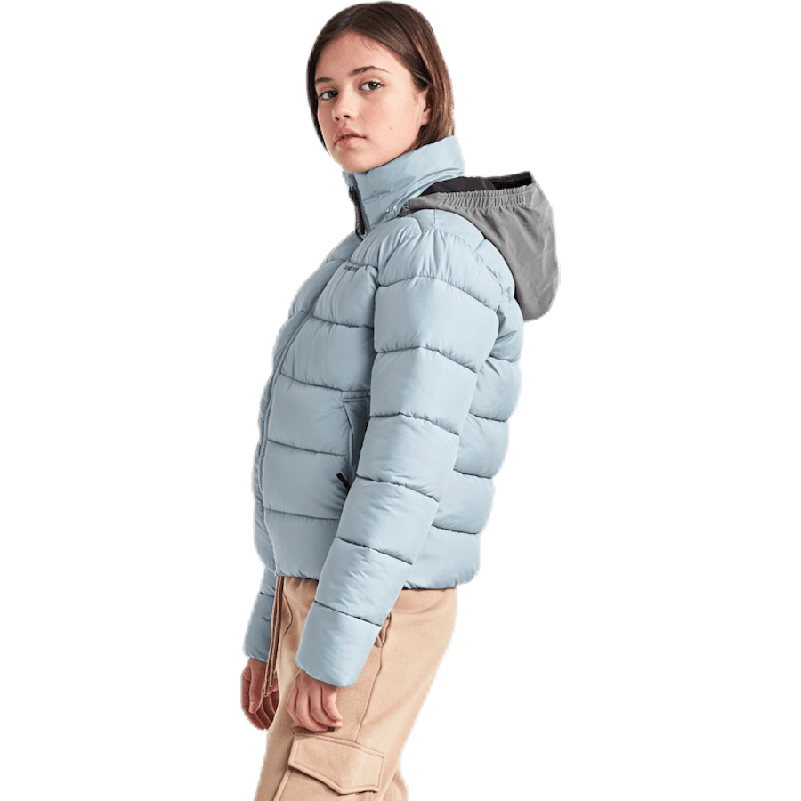 Doudoune Rose Girls Bleu