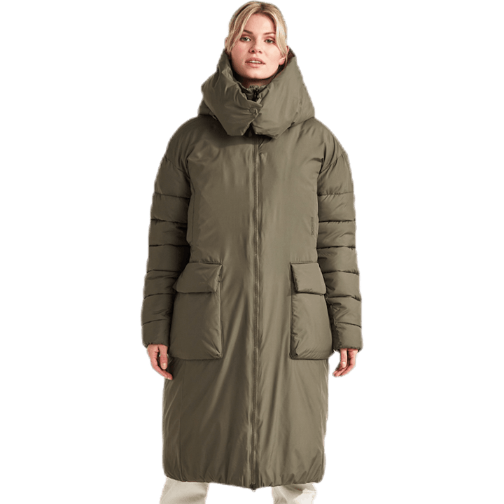 Manteau bouffant Melina vert