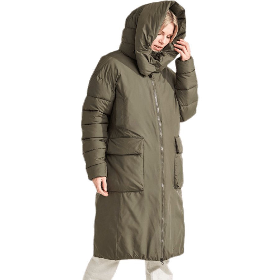 Manteau bouffant Melina vert