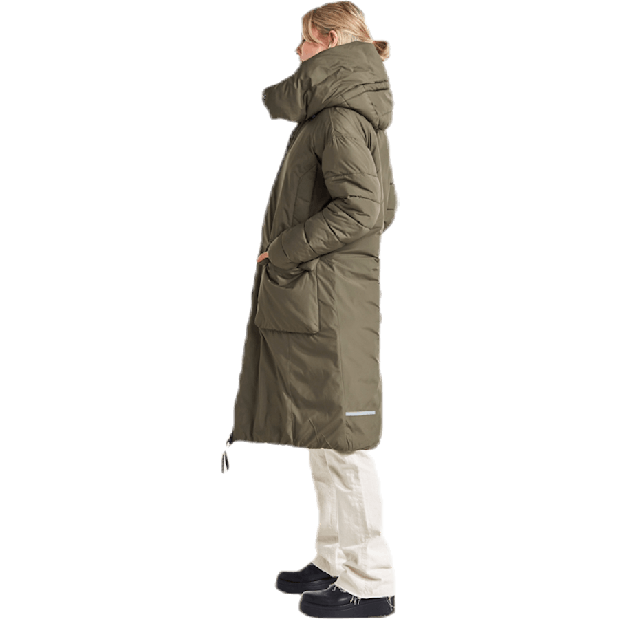 Manteau bouffant Melina vert