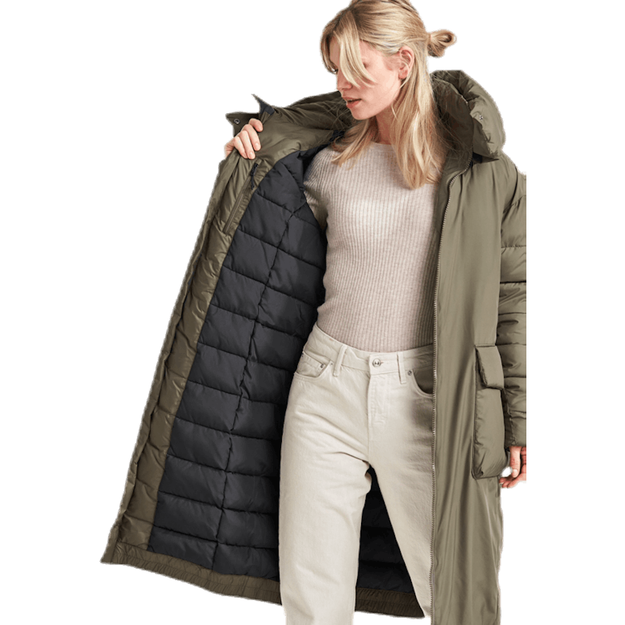 Manteau bouffant Melina vert
