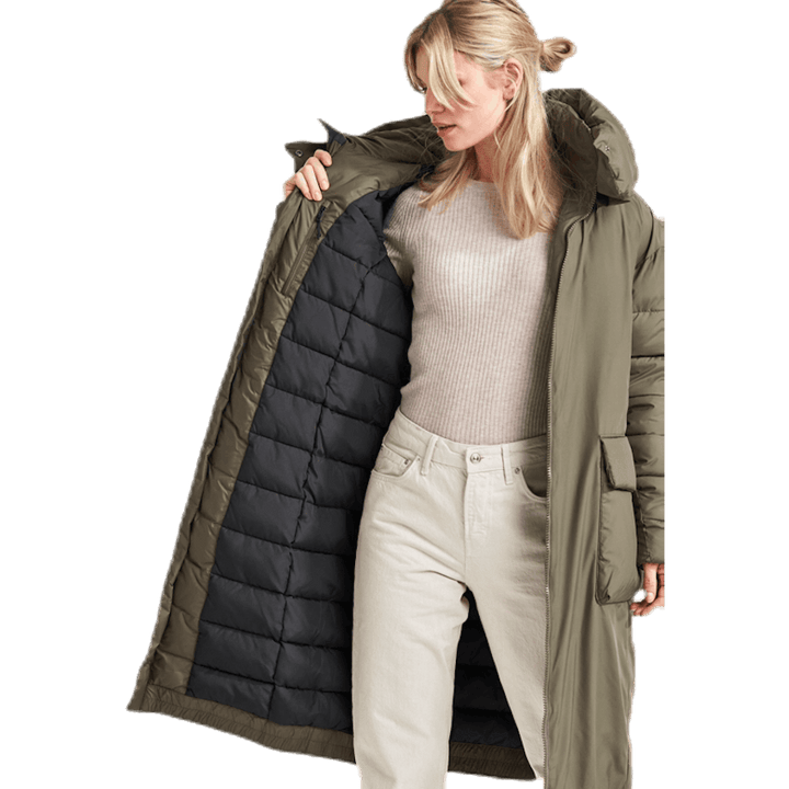 Manteau bouffant Melina vert