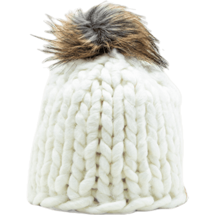 Fuchs Strickmütze Weiß