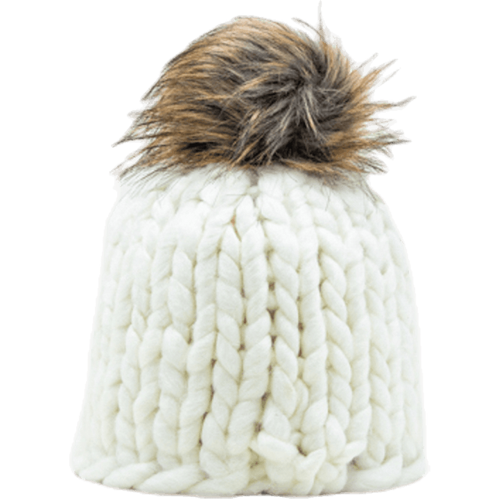 Fuchs Strickmütze Weiß