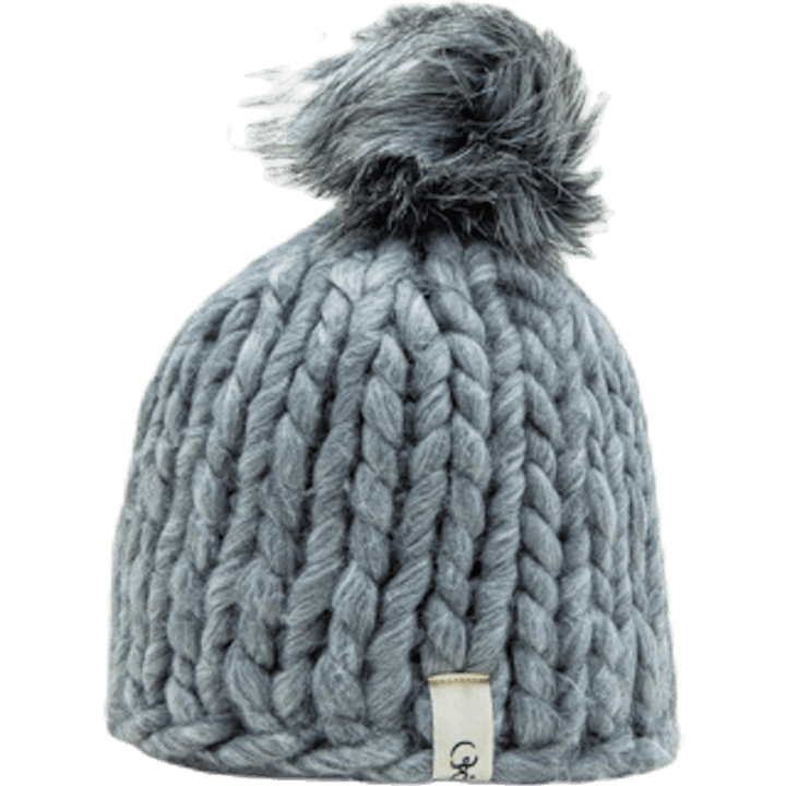 Fox Knitted Beanie Grey