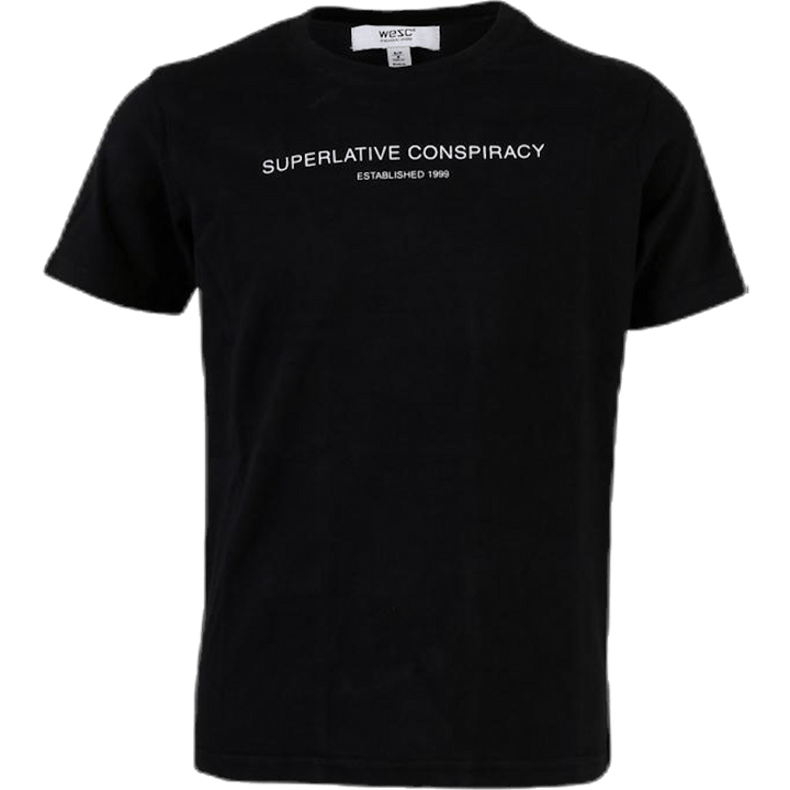Superlative Conspiracy Logo Tee Jugend Schwarz
