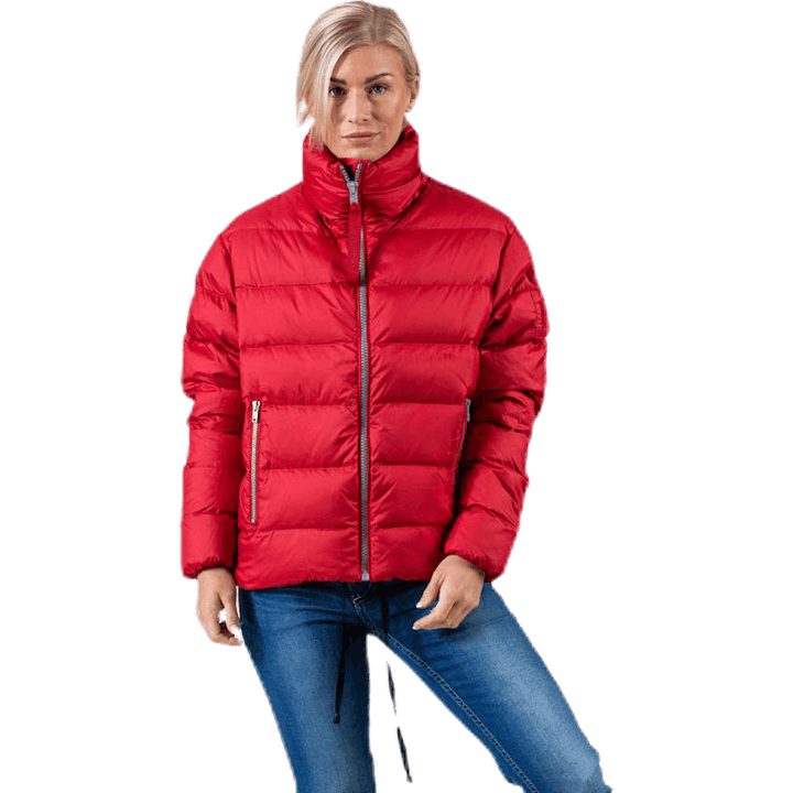 Veste courte et légère rouge