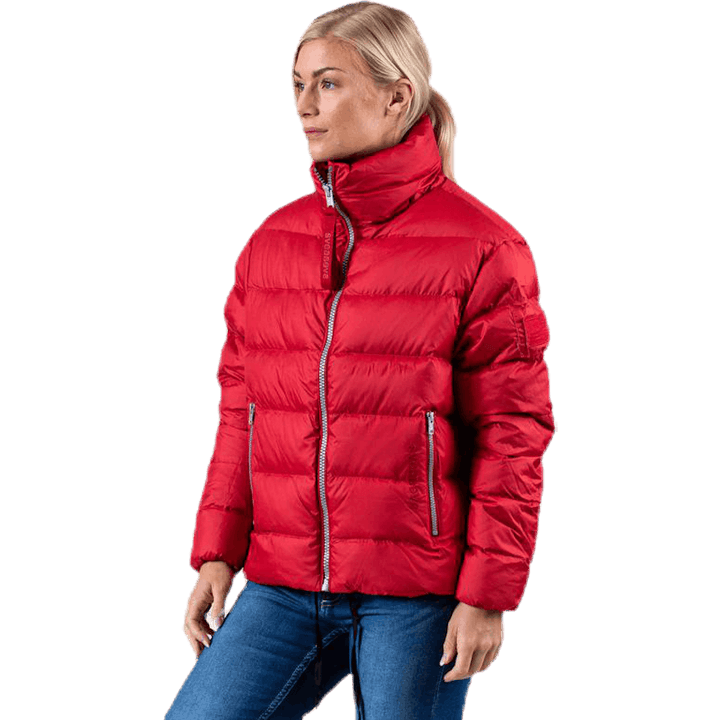 Veste courte et légère rouge