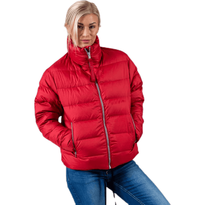 Veste courte et légère rouge