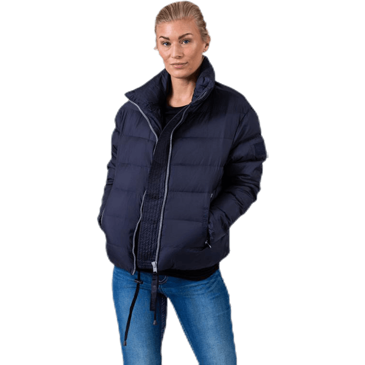 Veste courte légère bleue