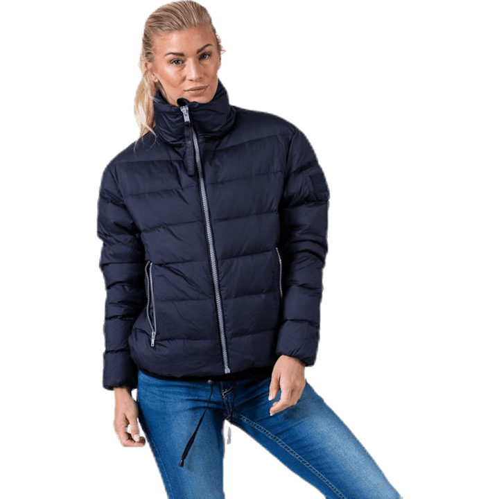 Veste courte légère bleue
