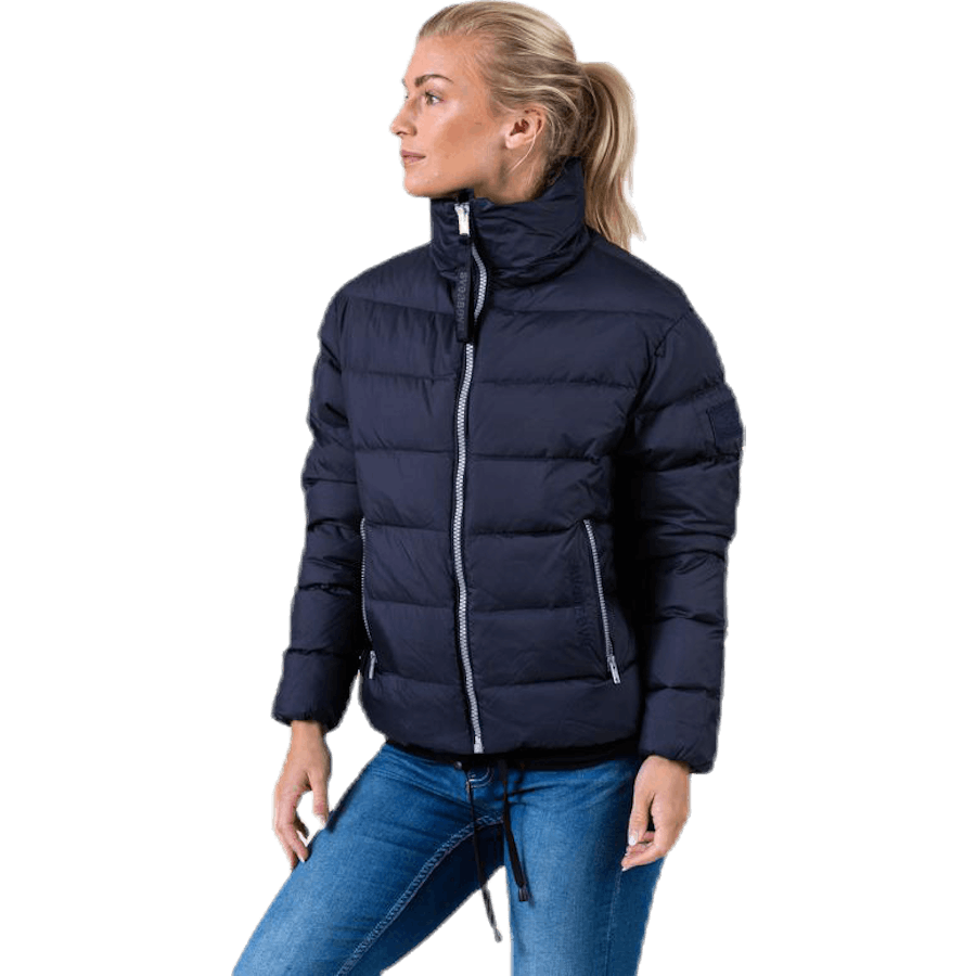 Veste courte légère bleue