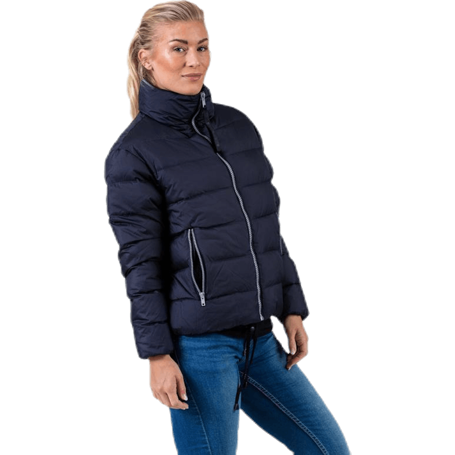 Veste courte légère bleue
