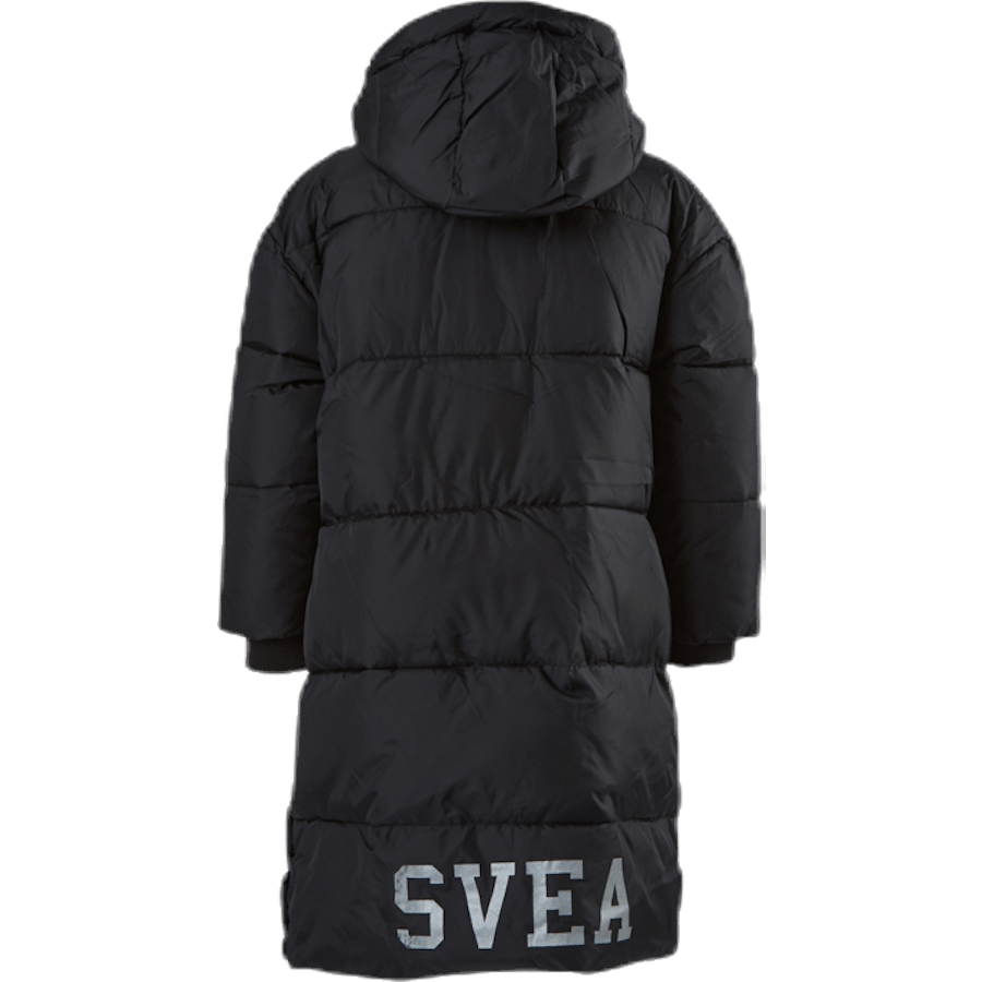 Manteau long matelassé Junior Noir