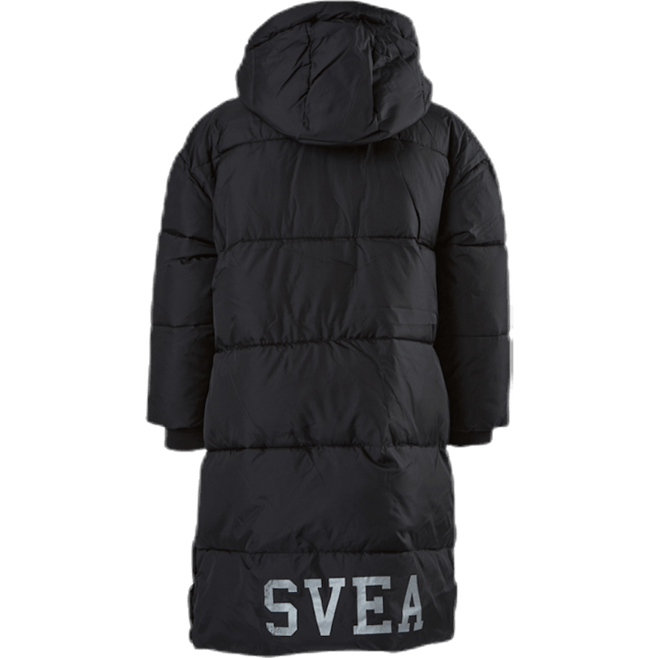 Manteau long matelassé Junior Noir