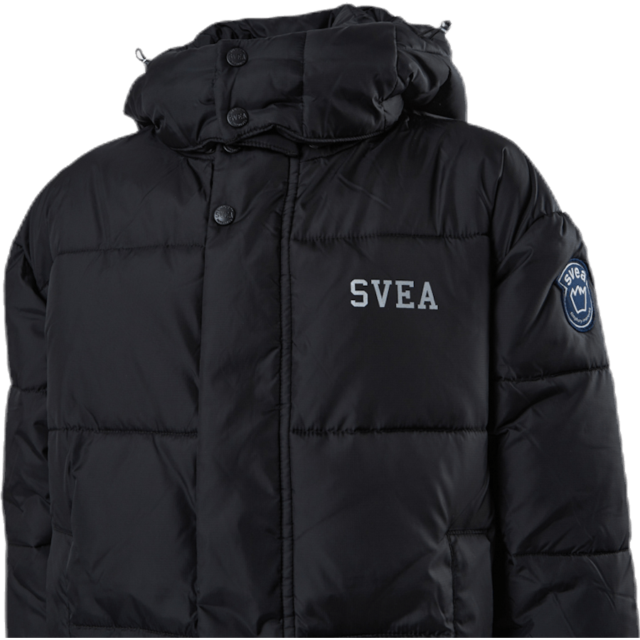 Manteau long matelassé Junior Noir