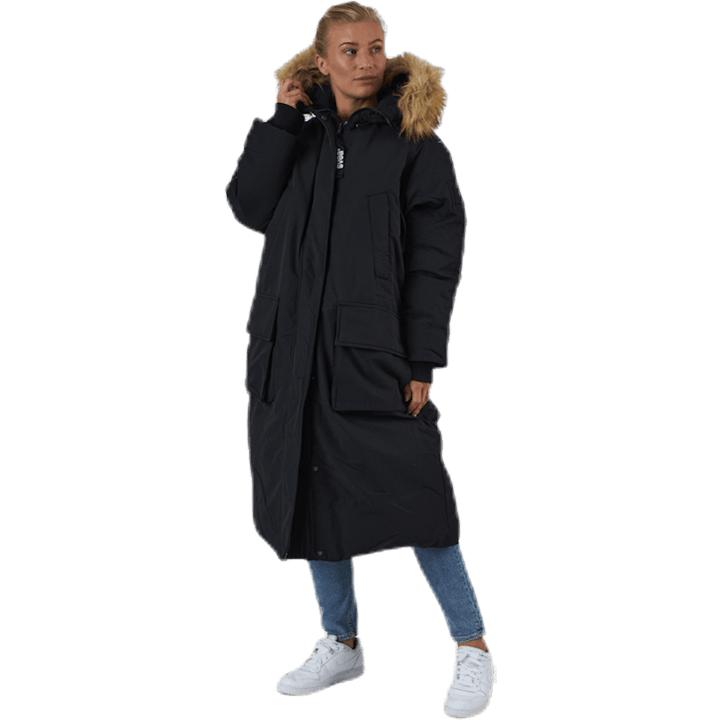 Parka longue noire