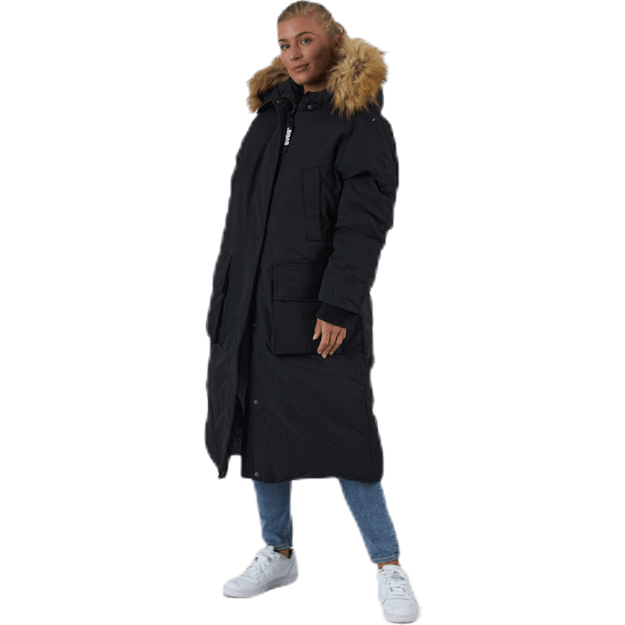 Parka longue noire