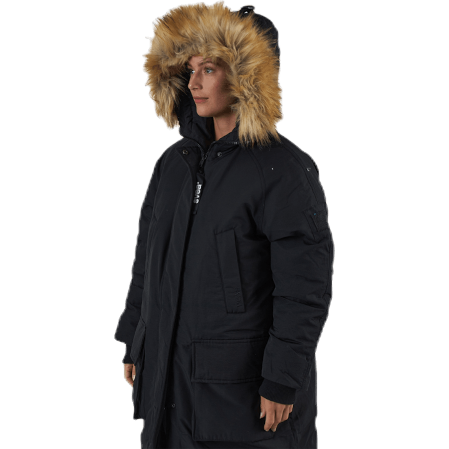 Parka longue noire