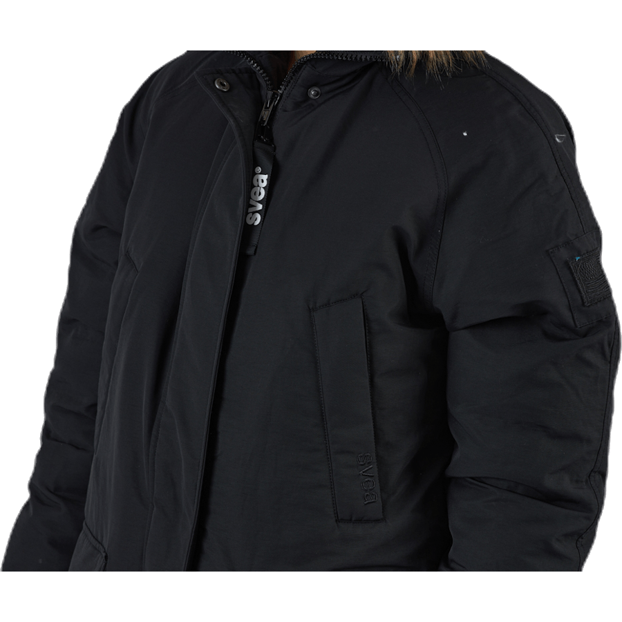 Parka longue noire