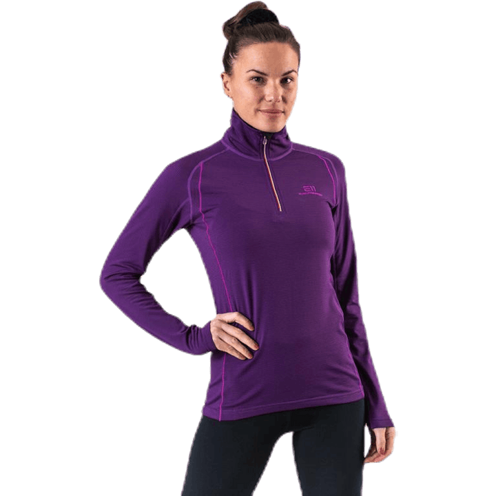 Fermeture éclair en métal violette