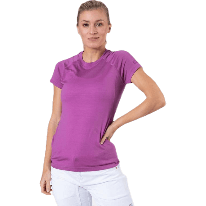 T-shirt Zeal en laine mérinos violet