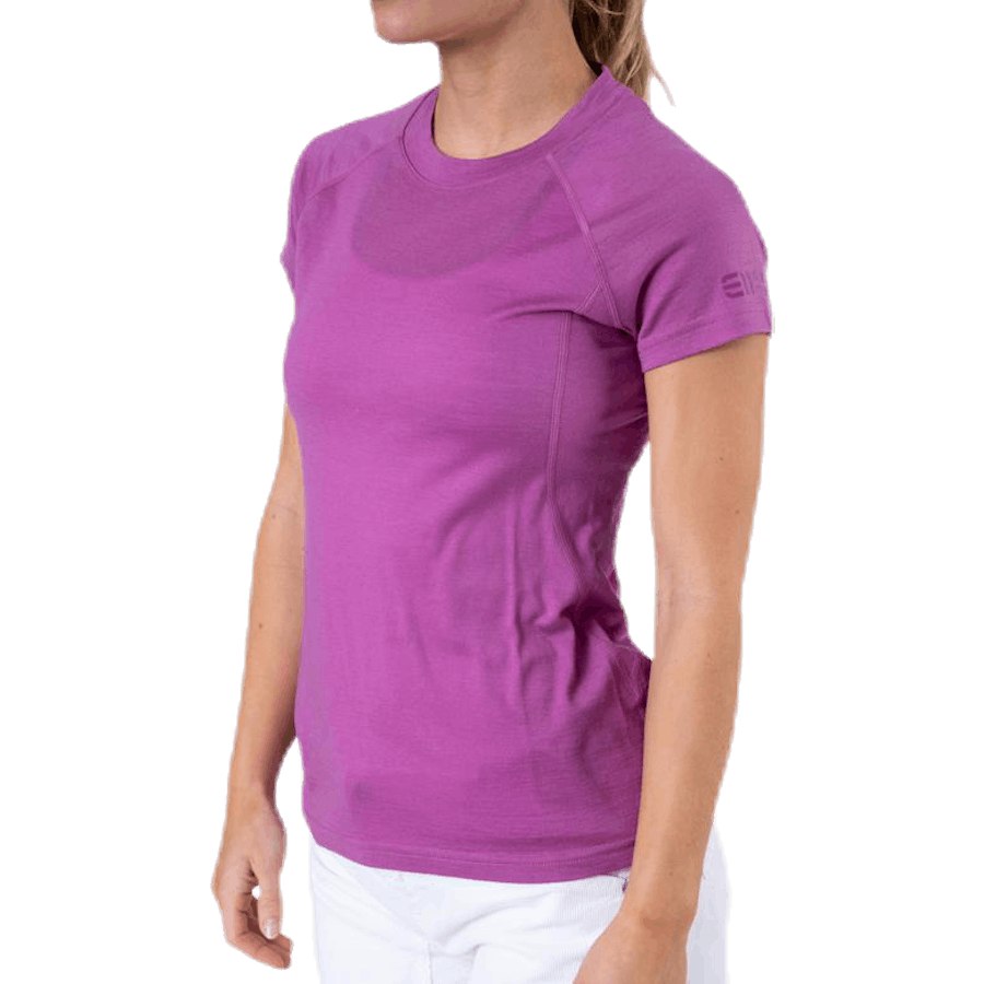 T-shirt Zeal en laine mérinos violet