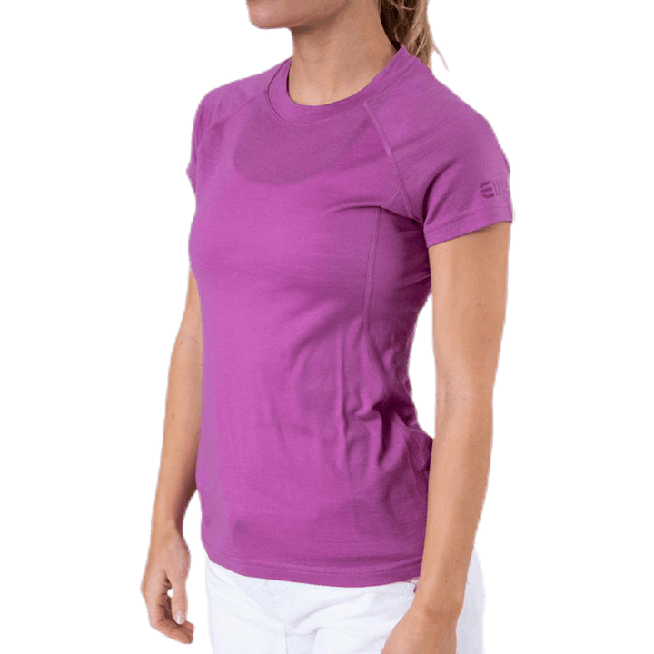 T-shirt Zeal en laine mérinos violet