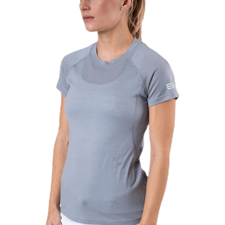T-shirt Zeal en laine mérinos gris