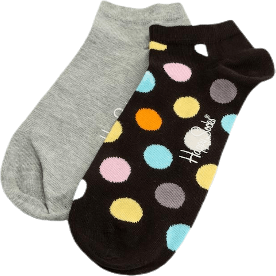 Confezione da 2 calzini bassi Big Dot neri
