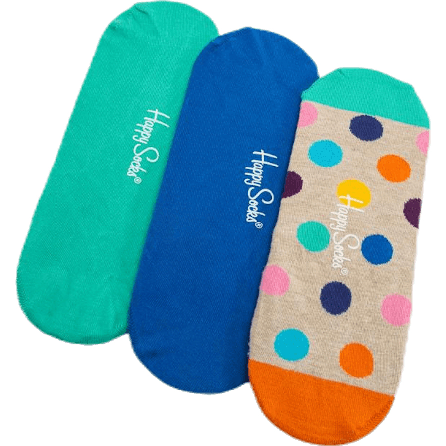 3 balení ponožek Big Dot Liner Sock Beige