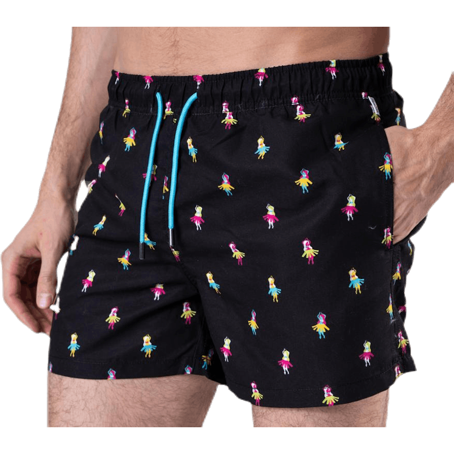 Hula badeshorts svart