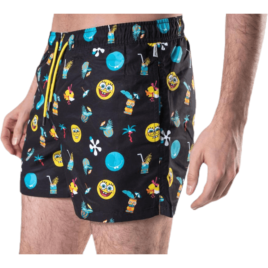 Svampebob badeshorts svart