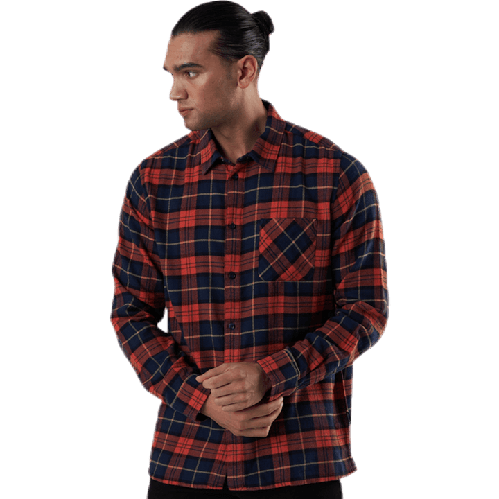 Rute Flanell Kariert Orange