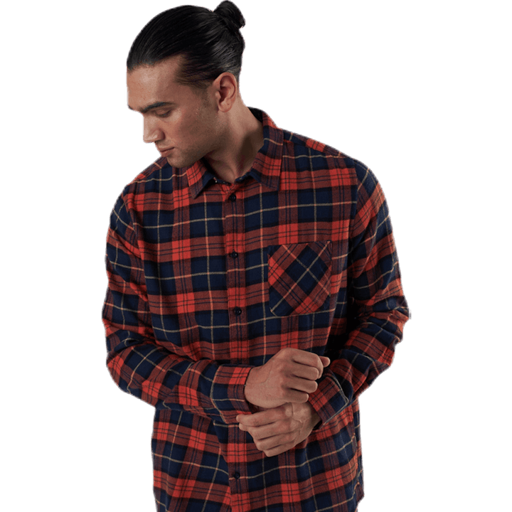 Rute Flanell Kariert Orange