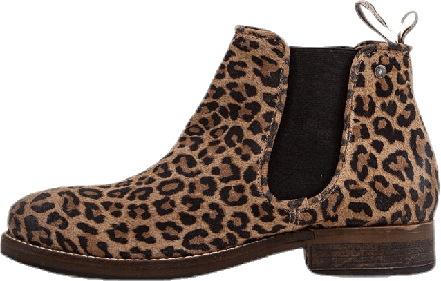 Halligan semsket skinnstøvler med mønster