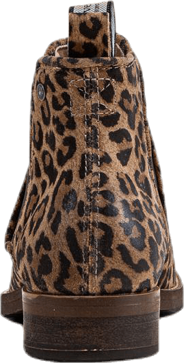 Halligan semsket skinnstøvler med mønster