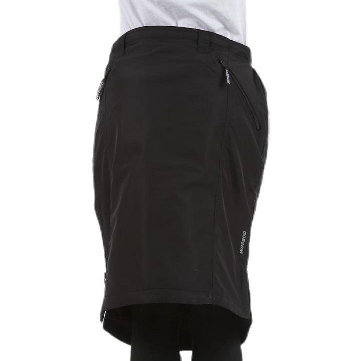 Komfortiškas sijonas, trumpas, juodas