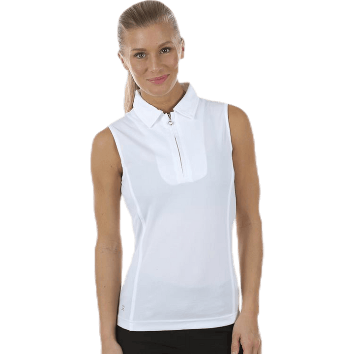 Macy S/L Poloshirt Weiß