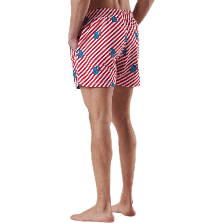 Polka-Affe Rot