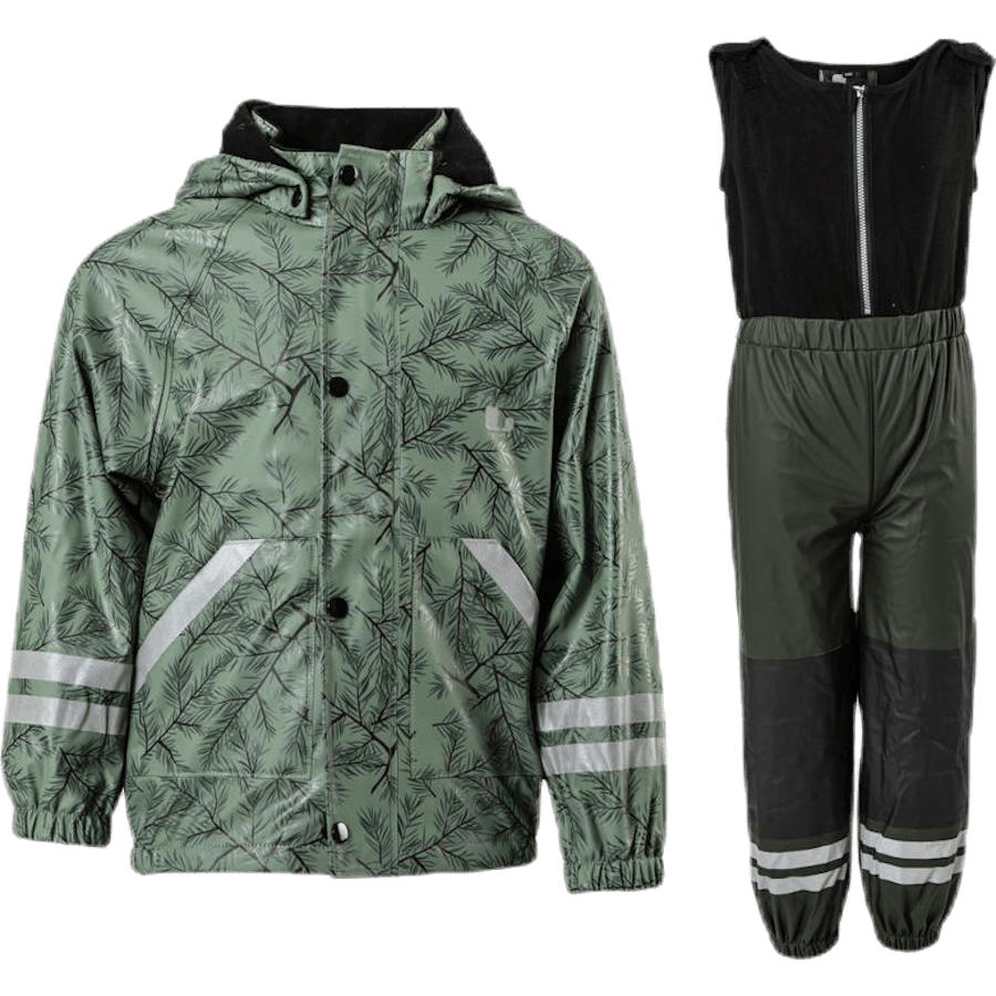 Conjunto de chuva forrado a velo Nordskog Verde
