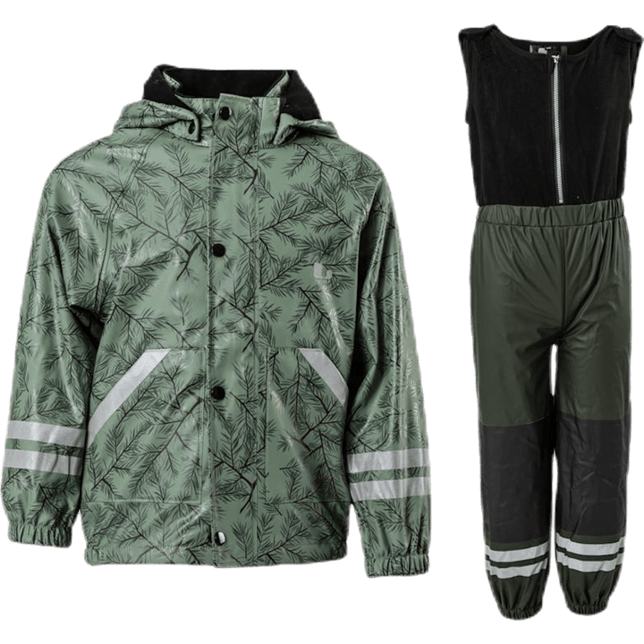Conjunto de chuva forrado a velo Nordskog Verde