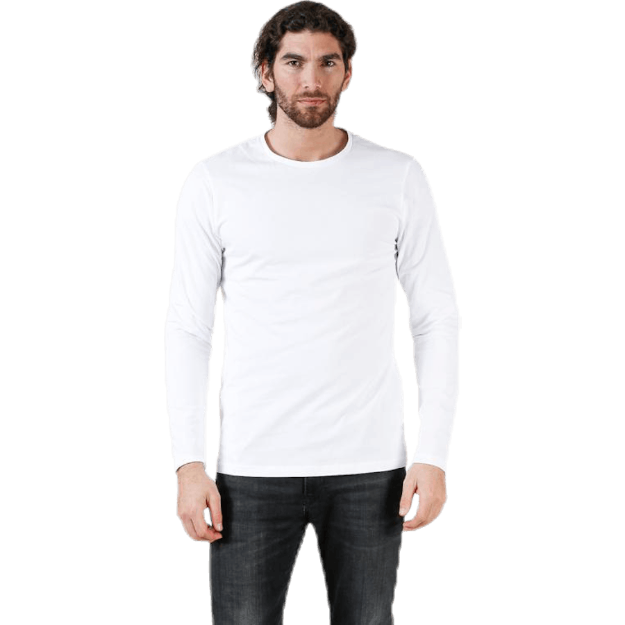 Crew Neck Longsleeve Hvid