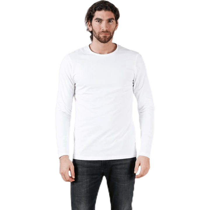 Crew Neck Longsleeve Hvid