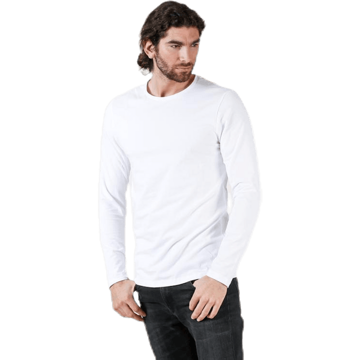 Crew Neck Longsleeve Hvid